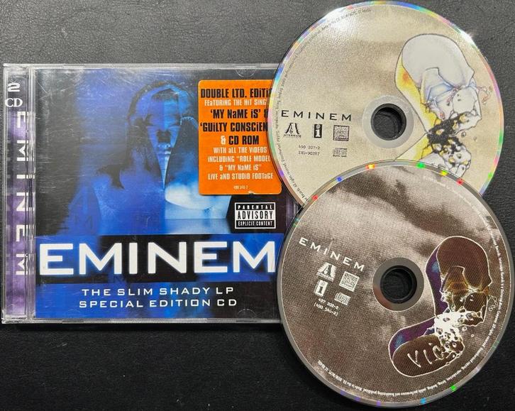 EMINEM - The Slim Shady LP ( DELUXE 2CD ), Cd's en Dvd's, Cd's | Hiphop en Rap, Zo goed als nieuw, 2000 tot heden, Ophalen of Verzenden