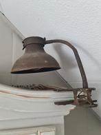Vintage Industriële Klem Lamp, Ophalen of Verzenden
