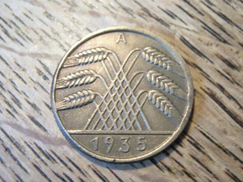Nazi-Duitsland 10 Reichspfennig 1935, Berlijn #221, Postzegels en Munten, Munten | Europa | Niet-Euromunten, Losse munt, Duitsland