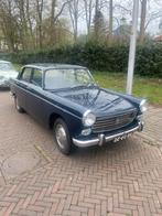 Peugeot 404 1964 donkerblauw, Auto's, Oldtimers, Achterwielaandrijving, Zwart, 45 pk, Handgeschakeld