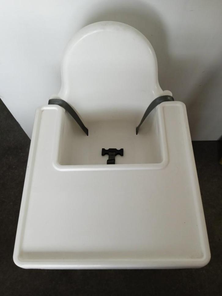 Kinderstoel ikea antilop wit🤍 baby peuter👶, Kinderen en Baby's, Kinderstoelen, Gebruikt, Overige typen, Afneembaar eetblad, Gordel(s)