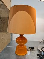 Vintage Oranje Tafellamp, Huis en Inrichting, Gebruikt, Stof, Ophalen of Verzenden, Minder dan 100 cm