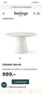 Ronde eettafel Feelings Wonen. Model Narvik. Betonlook, Huis en Inrichting, Tafels | Eettafels, Ophalen, Deens, Rond, Zo goed als nieuw