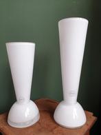 Vazen / vaas Zone Denmark wit glas, Wit, Ophalen of Verzenden, Minder dan 50 cm, Glas