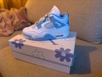 Air Jordan 4 Retro 38 White Aluminum Blue Tint HV0823-100, Kleding | Dames, Schoenen, Wit, Nike, Nieuw, Ophalen of Verzenden