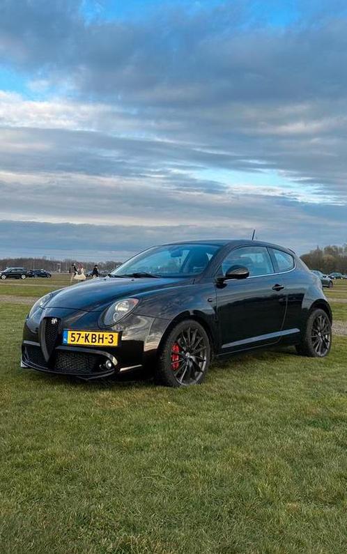 Alfa Romeo MiTo 1.4 Turbo 114KW 2009 Zwart, Auto's, Alfa Romeo, Particulier, MiTo, ABS, Airbags, Airconditioning, Bluetooth, Climate control