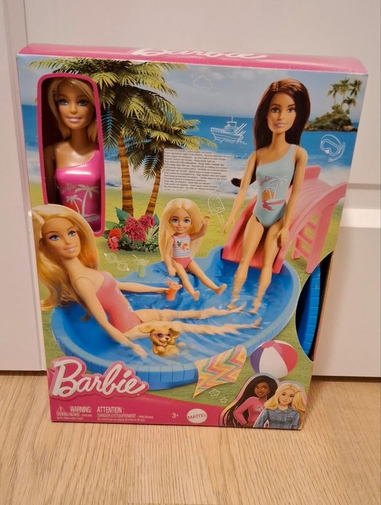 Barbie met zwembad nieuw in doos, Ophalen of Verzenden, Nieuw, Barbie