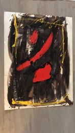 Abstract schilderij, gesigneerd, Antiek en Kunst, Kunst | Schilderijen | Abstract, Ophalen of Verzenden