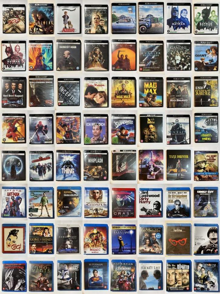 Diverse 4K Ultra HD UHD, Blu-rays en Steelbooks, Cd's en Dvd's, Blu-ray, Zo goed als nieuw, Actie, Ophalen
