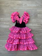 Roze Flamingo Jurk met stippen - Maat 122/128, Kinderen en Baby's, Ophalen of Verzenden, Zo goed als nieuw, 122 t/m 128, Meisje