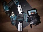 Complete set van makita, Doe-het-zelf en Verbouw, Gereedschap | Boormachines, Ophalen of Verzenden, Zo goed als nieuw, Boor- en Schroefmachine