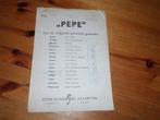 Pepe - hans wittstatt, Muziek en Instrumenten, Bladmuziek, Gebruikt, Zang, Ophalen of Verzenden, Artiest of Componist