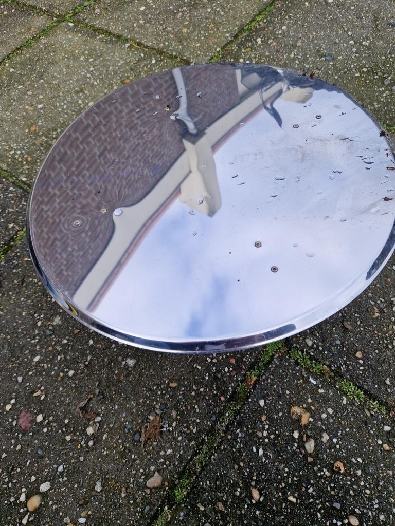RVS Kap Dubbelwandige Kachelpijp - 25cm, Ophalen, Gebruikt
