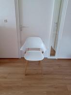 design  stoel Gispen Today GT901, Huis en Inrichting, Stoelen, Hout, Wit, Zo goed als nieuw, Eén