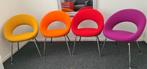 4 vrolijke Artifor Nina stoelen, Ophalen, Overige kleuren, Zo goed als nieuw, Metaal
