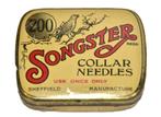 groter formaat naaldenblikje Songster gramophone needle tin, Ophalen of Verzenden, Overige