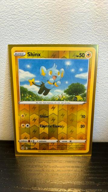 Shinx 091/264 Fusion Strike reverse holo pokemon kaart beschikbaar voor biedingen