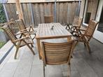 tuinmeubelen, Tuin en Terras, Ophalen, Gebruikt, 6 zitplaatsen, Teakhout