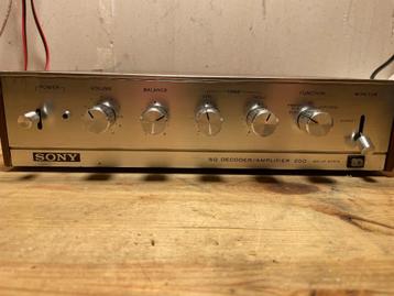 Sony Solid State SQA 200 Decoder/Amplifier met defect beschikbaar voor biedingen