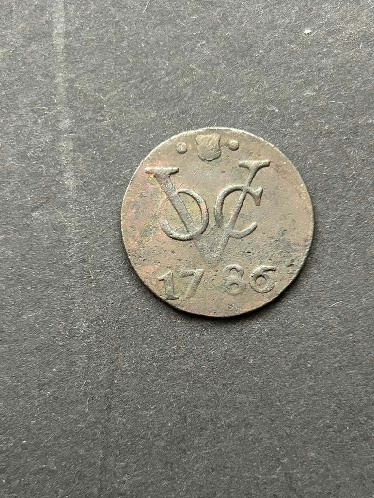 VOC Munt Utrecht, 1786, Postzegels en Munten, Munten | Nederland, Ophalen of Verzenden, Vóór koninkrijk, Overige waardes