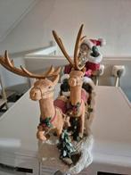 Mooi groot beeld van kerstman op slee met rendieren, Diversen, Kerst, Ophalen, Zo goed als nieuw