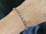 Gouden Vintage armband met edelstenen amethist. 2025/360., ., Paars, Ophalen of Verzenden, Zo goed als nieuw