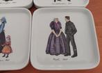 Antieke Villeroy & Boch gebaksbordjes Klederdracht, Gebruikt, Ophalen of Verzenden, Bord(en), Overige stijlen