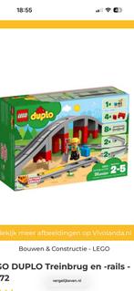 Lego Duplo treinbrug en treinrails compleet, Ophalen of Verzenden, Zo goed als nieuw, Duplo