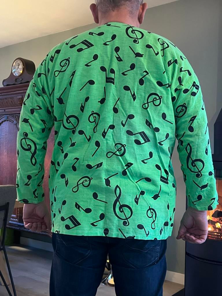 Kiel feestkleding muzieknoten, Carnaval, Maat 56/58 (XL), Ophalen of Verzenden, Zo goed als nieuw