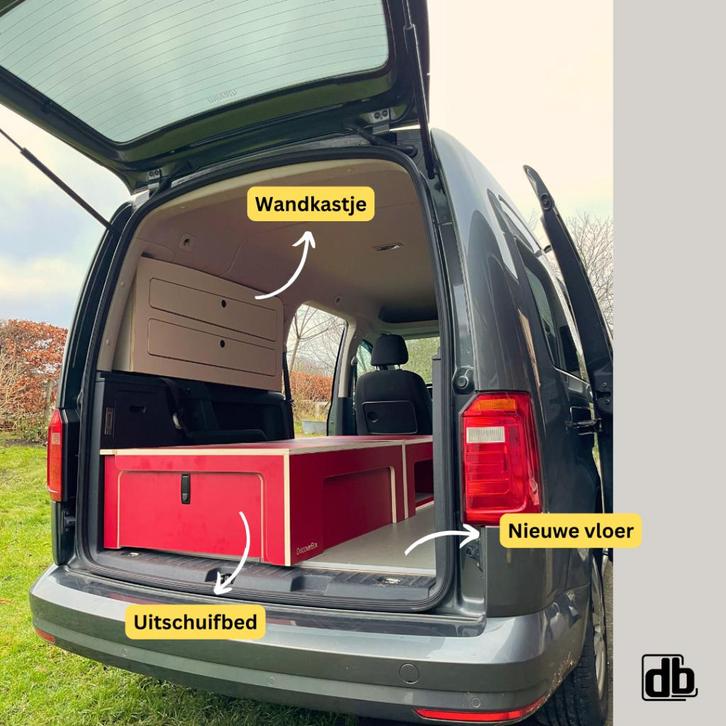 Minicamper op maat – vilt, vloer, elektra en meubels, Caravans en Kamperen, Camper-accessoires, Nieuw, Ophalen