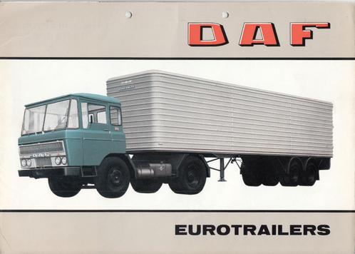 D.A.F. Eurotrailers truckfolder uit 1964, Boeken, Auto's | Folders en Tijdschriften, Gelezen, Overige merken, Verzenden