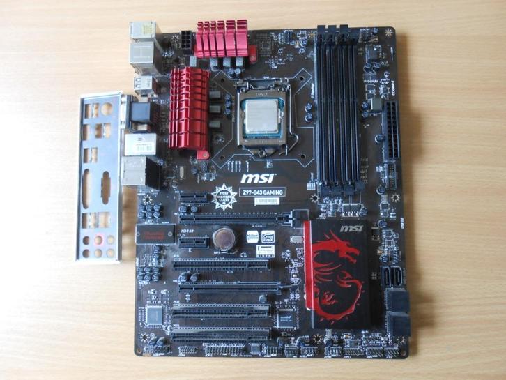 MSI Z97-G43 GAMING (LEES OMSCHRIJVING), Computers en Software, Moederborden, Gebruikt, Intel, DDR3, Ophalen