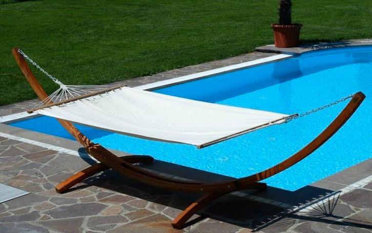 Hangmatstandaard met hangmat XXL 4.00 meter. Nieuw!!, Tuin en Terras, Hangmatten, Nieuw, Met standaard, Inklapbaar, Opvouwbaar