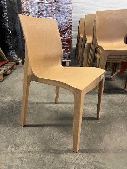 Professionele kantine - kantoor stoel stapelbaar camel klr, Huis en Inrichting, Stoelen, Nieuw, Vijf, Zes of meer stoelen, Kunststof