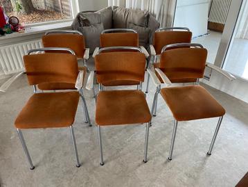 Gispen eetkamerstoelen 6 stuks beschikbaar voor biedingen