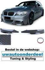 Splitters Hoeken Carbon Look Voor Bmw 3 Serie E90 E91 LCI M, Ophalen of Verzenden, Automotive Parts, A.parts@hotmail.nl, Trasmolenlaan 12 3447 GZ Woerden