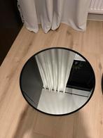 Ronde Spiegel Zwart met Metalen Lijst van Xenos - 60cm, Ophalen, Rond, Zo goed als nieuw, Minder dan 100 cm