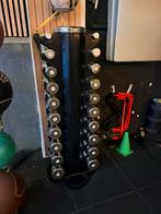 LifeMaxx Chromen Dumbbellset 1-10kg met Toren, Sport en Fitness, Ophalen of Verzenden, Gebruikt, Armen, Dumbbell