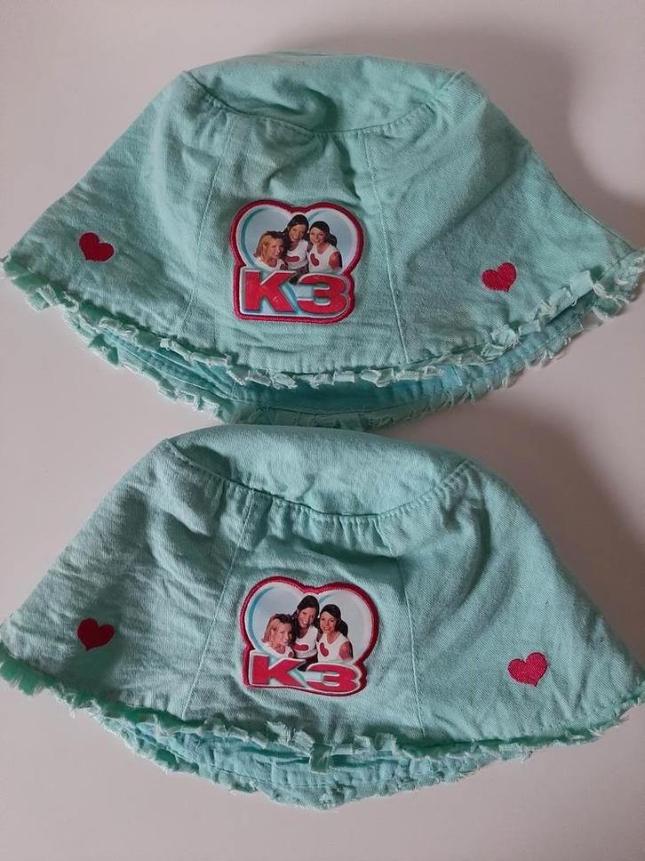 2 x K3 zonne-hoedje, zonnehoedjes, Kinderen en Baby's, Kinderkleding | Petten en Hoeden, Gebruikt, Meisje, Ophalen of Verzenden