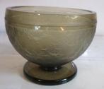 art deco frosted glas Schneider schaaltje Le Verre Francais, Verzenden