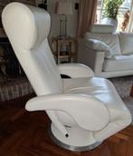 Leolux leren fauteuil elektrische verstelbaar in room wit, Huis en Inrichting, Fauteuils, Ophalen, Gebruikt, Modern, 50 tot 75 cm