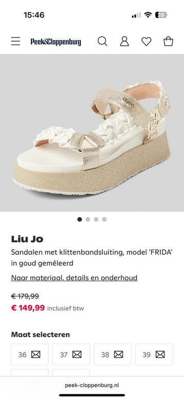 Liu jo sandalen nieuwe in doos goud beschikbaar voor biedingen