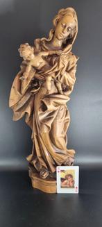 Maria met kind Jezus houtsnijwerk beeld, Ophalen of Verzenden