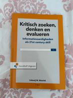 Lidewij w. Niezink - Kritisch zoeken, denken en evalueren, Ophalen of Verzenden, Zo goed als nieuw, Lidewij w. Niezink