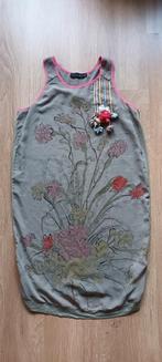 Twin-Set Jurkje Maat M Groen/Roze, Maat 38/40 (M), Ophalen of Verzenden, Twin-Set, Gedragen