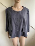 Edgar Vos jasje maat 46 blauwgrijs met knopen, Kleding | Dames, Blauw, Maat 46/48 (XL) of groter, Zo goed als nieuw, Jasje