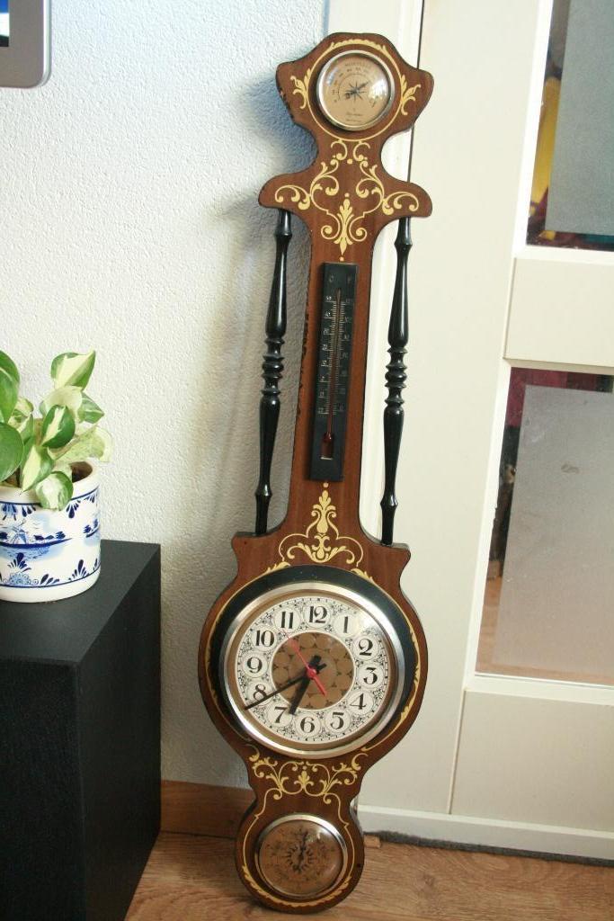 Klassieke Banjo Weerstation, Audio, Tv en Foto, Weerstations en Barometers, Gebruikt, Weerstation, Ophalen of Verzenden