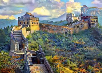 Legpuzzel 1000 nieuw Bluebird China Wall beschikbaar voor biedingen