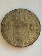 Zilveren rijksdaalder 2,50 Gulden Willem III valse munt, Zilver, 2½ gulden, Ophalen of Verzenden, Koning Willem III