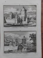 254-255 / 2 afbeeldingen Kasteel S. Pol   Vianen Gravure, Antiek en Kunst, Ophalen of Verzenden
